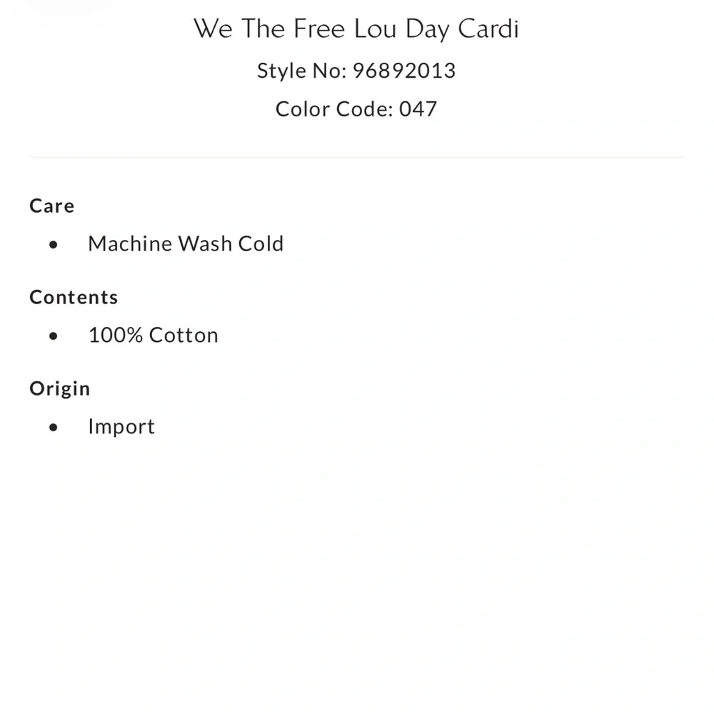 NWOT Free People We the Free Lou Day Cardi in Puff Pastry